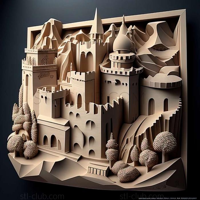 3D model Castelo Branco in Portugal (STL)